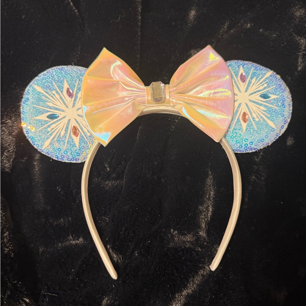 Homemade Iridescent Snowflake Ears